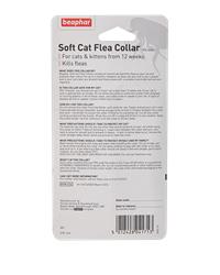Rear of the Beaphar soft cat flea collar packet