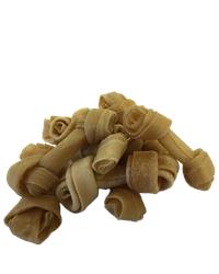 Knotted hide bone small 
