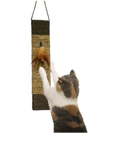 Scratch & play catnip mat