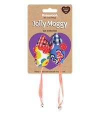 Jolly moggy patchwork mice duo cat toy in packet 