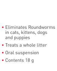 Bullet points for the Beaphar worming cream