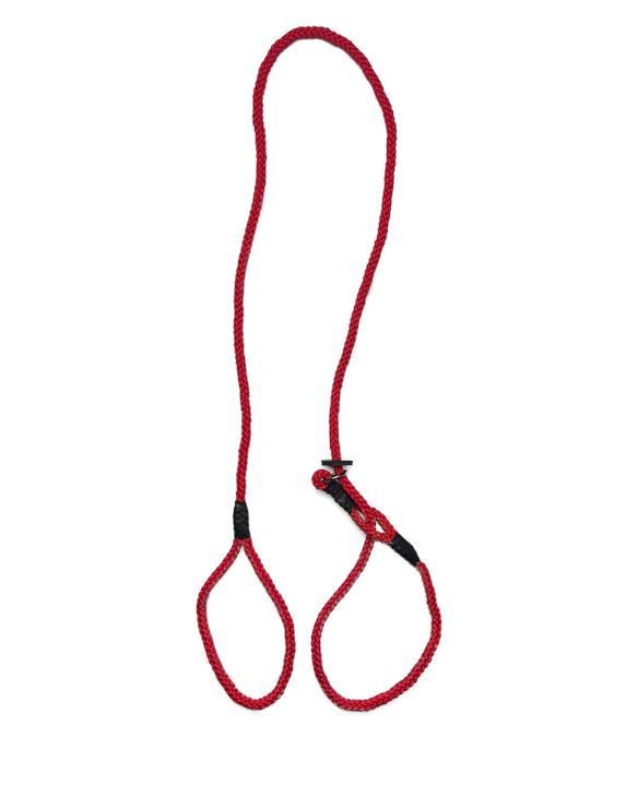 Figure of eight anti pull dog lead red