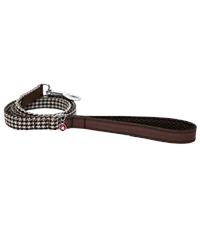 Dog lead in houndstooth print 