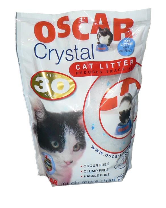 Crystal cat litter bag