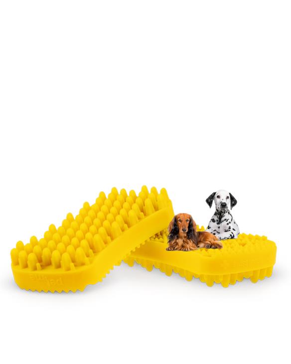 Pet + me brush yellow for dogs