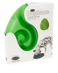 Buster interactive dog feeder lime green packaging