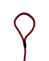 Figure of eight anti pull dog lead red handle