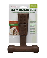 Bamboodles t bone chew beef large front