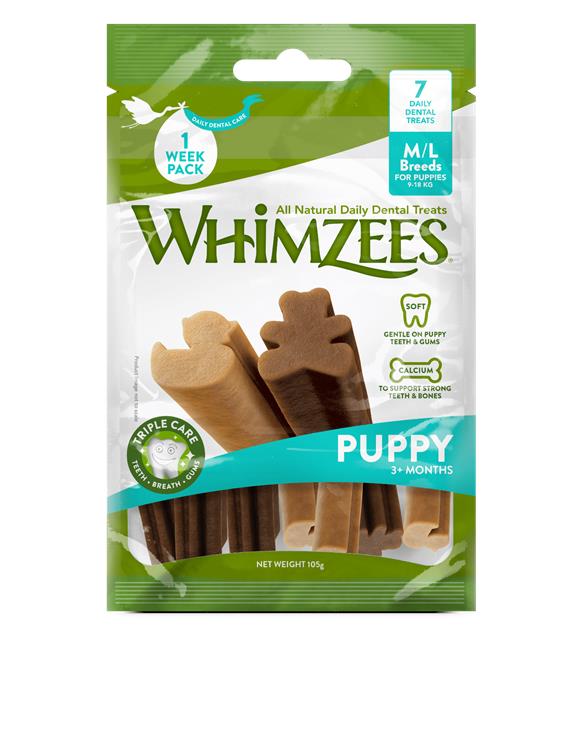 Whimzees Puppy Dental Chews M - L
