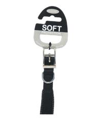 Close up of soft protection collar for dogs 