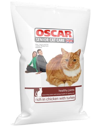 4kg Bag of Senior Care Cat Food Rich in Chicken with Turkey