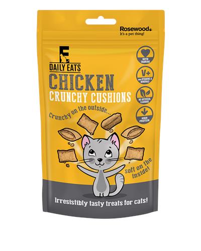 Daily eats crunchy chicken cushions cat treats 