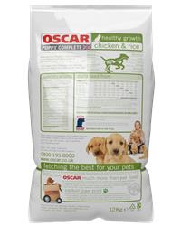 OSCAR Healthy Growth Puppy Chicken & Rice Bag Back